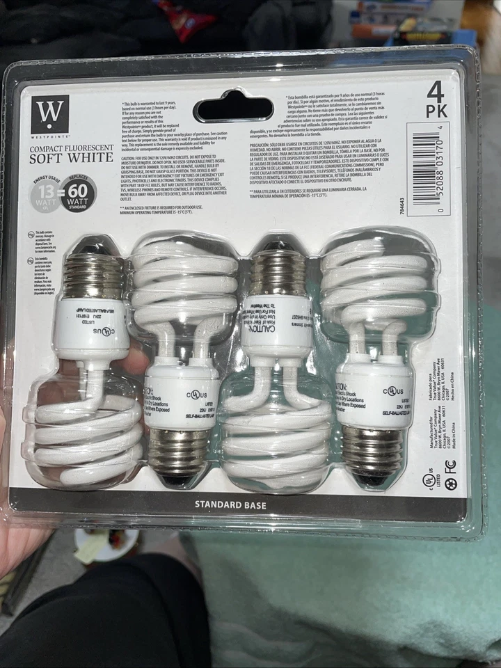 Westpointe Soft White Fluorescent Energy Star 4 Pack New Seakled - Image 2 of 4