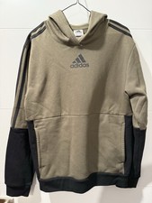 Adidas Olive Green And Black Hoodie YXL With Matching 12/14 Jogging Pants