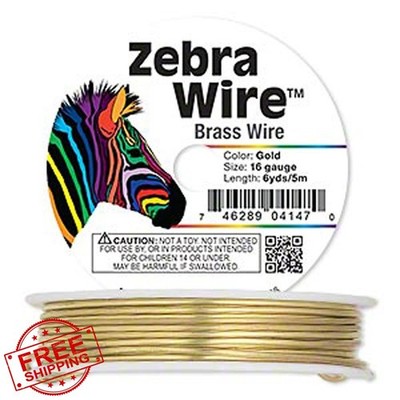 Ny6design Zebra Wire 16 Gauge 6 Yard Gold