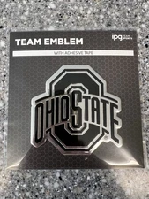 RARE Ohio State University OSU Thin Metal Emblem Decal IPG Team Sports FAST SHIP