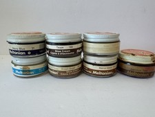 Lot 7 Vintage Meltonian Shoe Cream Polish Neutral Ivory Brown Marron Taupe Navy