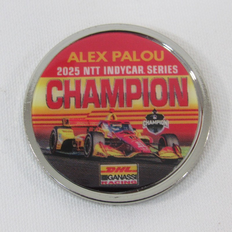 2025 NTT Data Indycar Series Champion Alex Palou Collector Lapel Pin