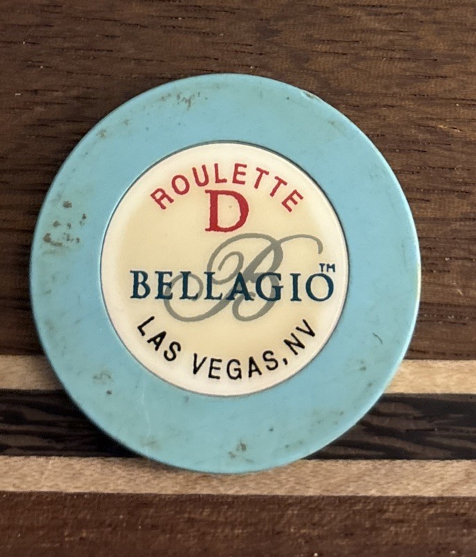 Bellagio Las Vegas Roulette Casino Chip Blue Table D | eBay