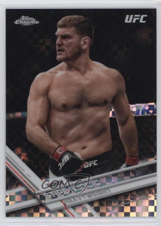 2017 Topps Chrome UFC X-Fractor Stipe Miocic #19 ne5
