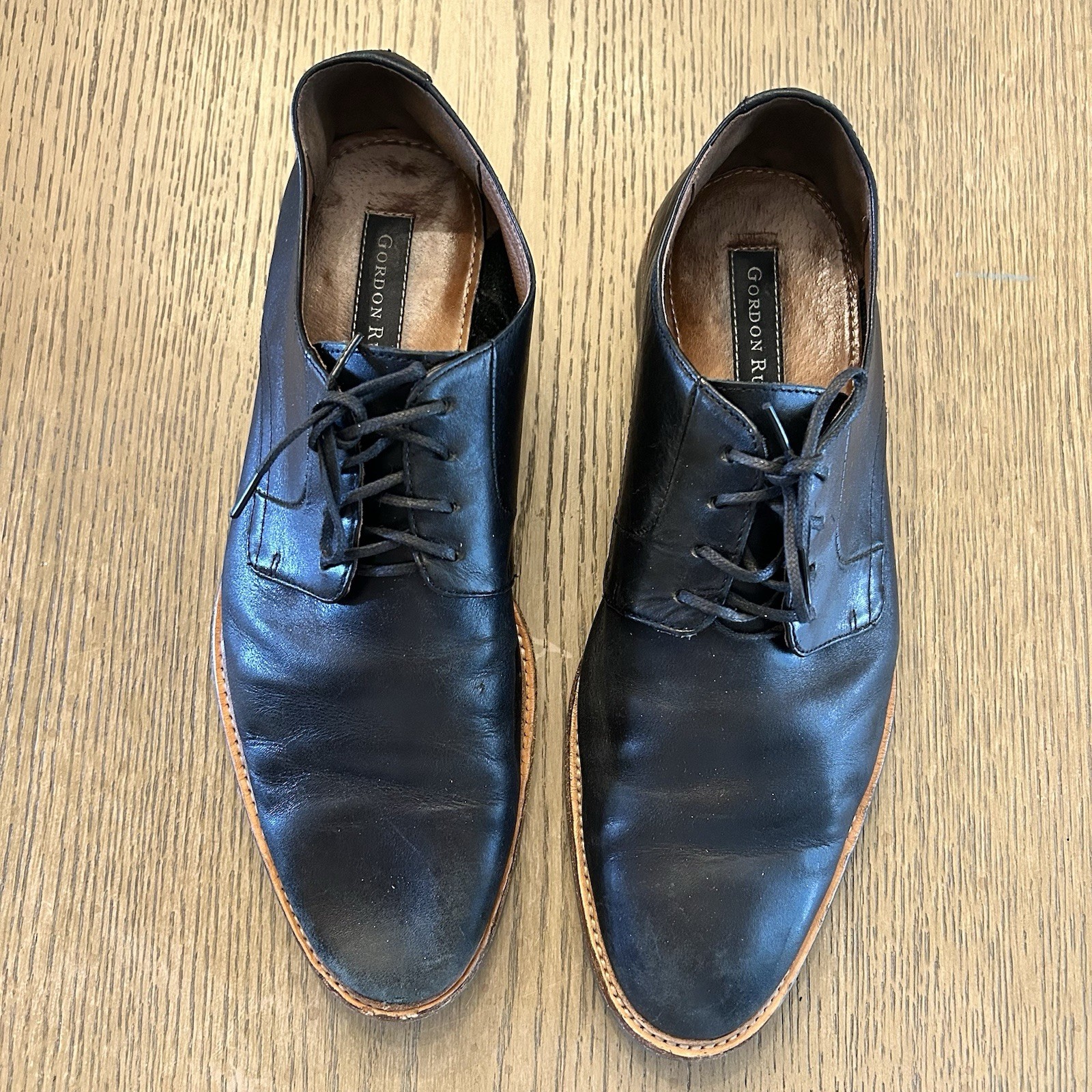 SAOLA Scarpe Gordon Rush uomo 10 nere derby pelle eleganti stringate Oxford