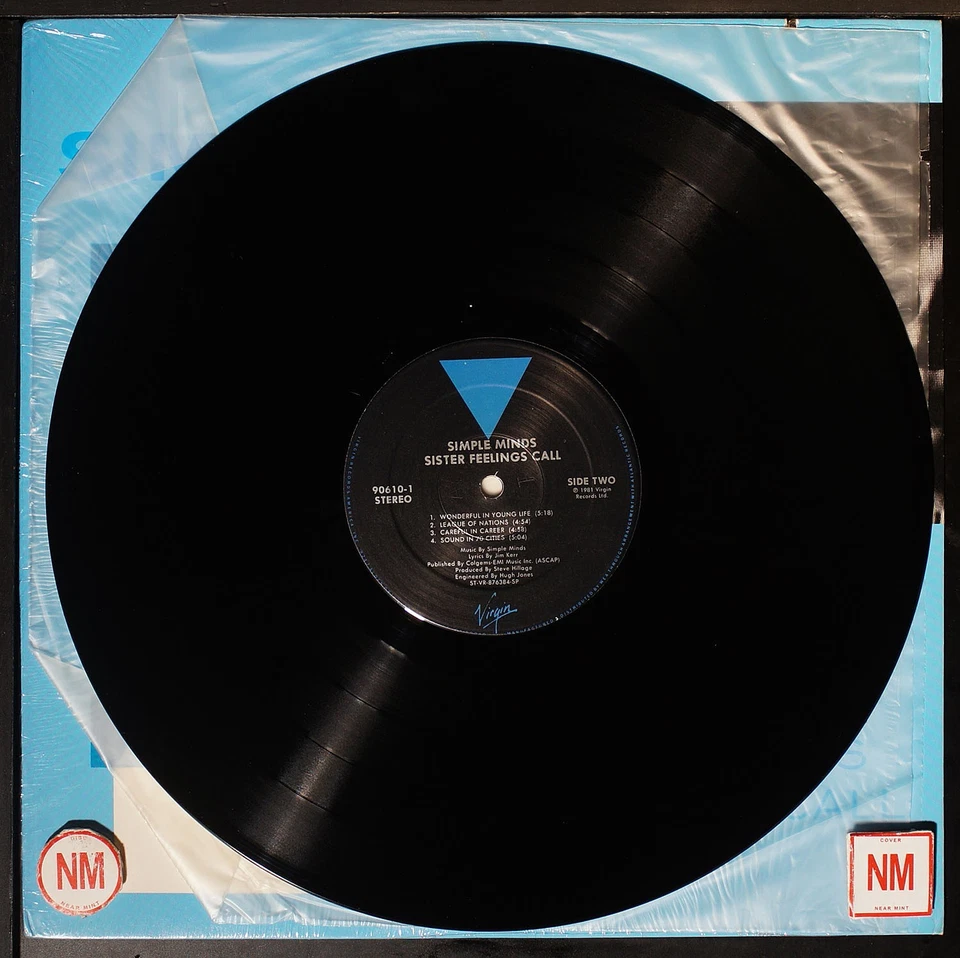 Simple Minds - Sister Feelings Call - LP record [NHB4-057] USA - Image 4 of 4