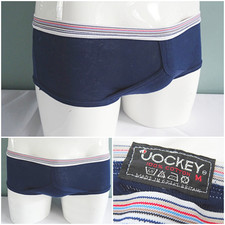 Vintage Jockey  Briefs 1980s Mens Pants Underpant Unused Blue Y Fronts 30" Waist