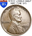 1918-D Lincoln Wheat Cent Penny 1c - VERY FINE (VF)