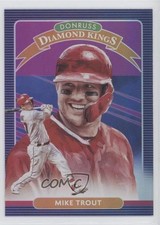 2020 Panini Donruss Diamond Kings Holo Purple Mike Trout #9 06ee