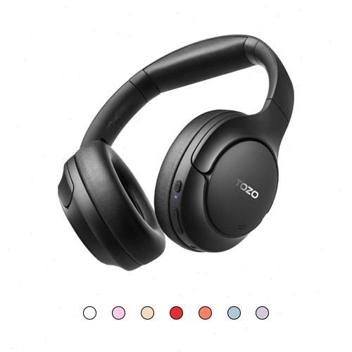 TOZO HT2 Hybrid Active Noise Cancelling Headphones Over Ear Headset, Refurbished