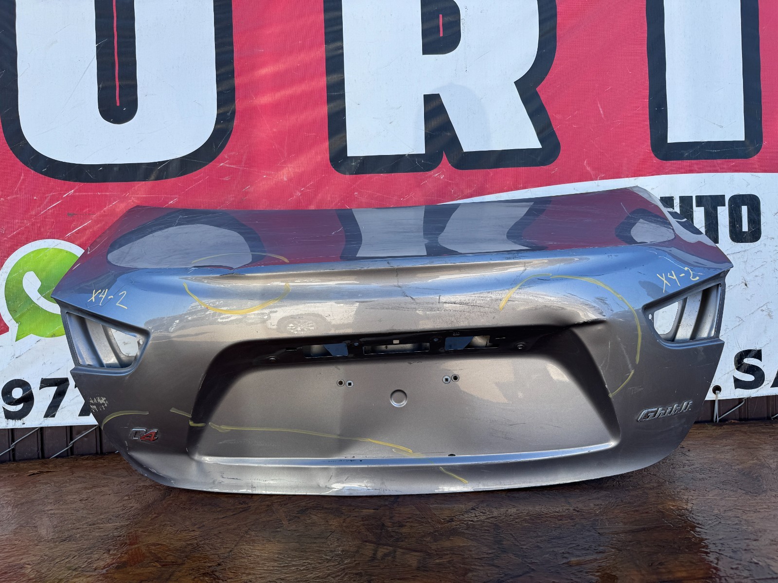 2014 2015 2016 2017 2018 2019 2020 MASERATI GHIBLI Q4 REAR TRUNK LID