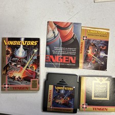 Vindicators Tengen Nintendo NES CIB Complete W/ Manual + Inserts + Poster