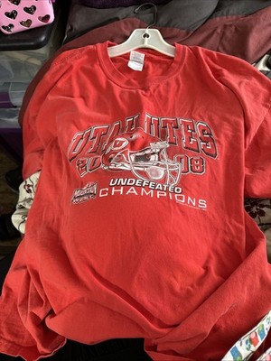 Gildan Men s Utah Utes Red Long Sleeve T-Shirt Men's Size 2XL 2008 Champions
