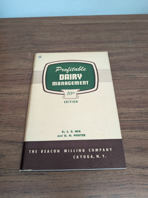 Vintage Profitable Dairy Management 10th The Beacon Milling Company Inc Guide 