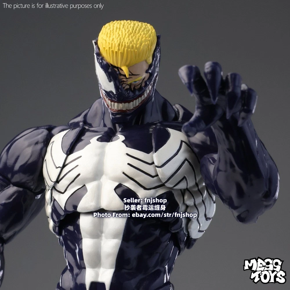 Mess Toys Lethal Neighbor Symbiote Suit Venom 1/12 Action Figure Model US STOCK image 15