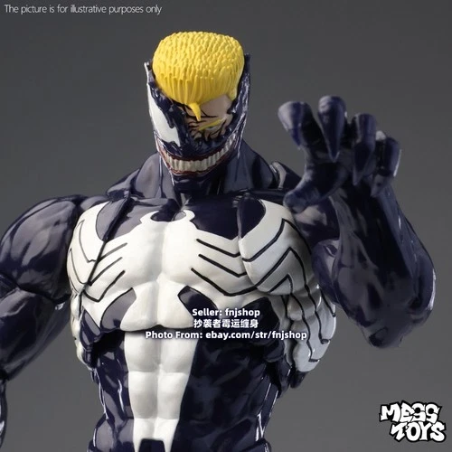 Mess Toys Lethal Neighbor Symbiote Suit Venom 1/12 Action Figure Model US STOCK image 15