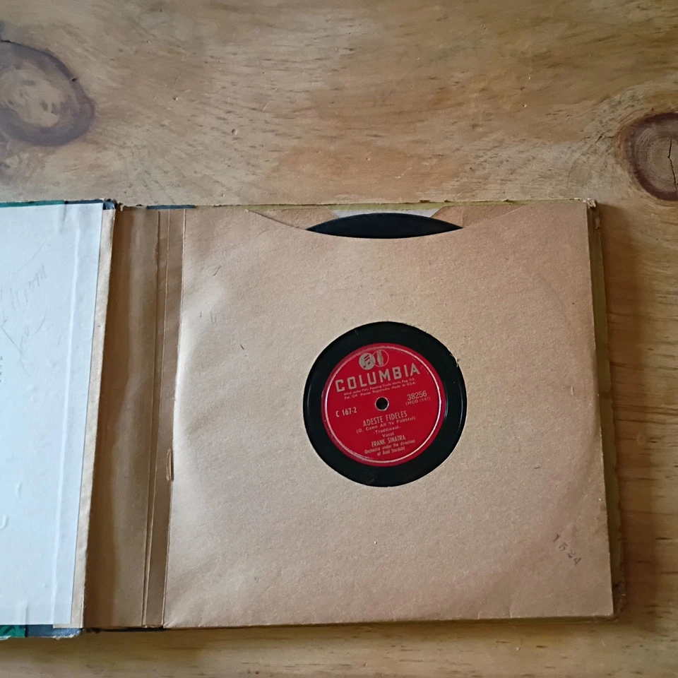 Frank Sinatra -Christmas Songs By Sinatra Columbia C-167 Vinyl 10" 4 LP Set 78’ - Image 4 of 4