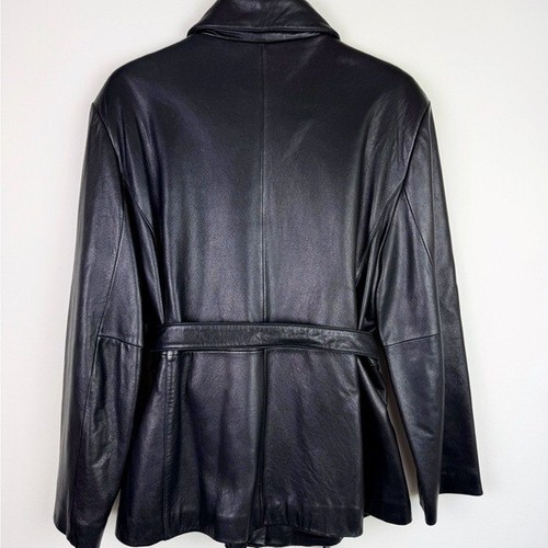 Chaqueta de cuero negra Jones New York años 90 - Imagen 6 de 11
