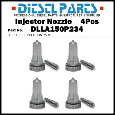 4Pcs Fuel Injector Nozzle Tips 129102-53000 DLLA150P234 for Yanmar 3TNE84 4TNE84