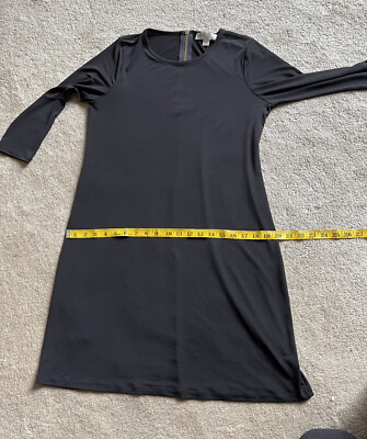 MICHAEL KORS | Classic Black Shift Dress | M | Gold Zipper | eBay