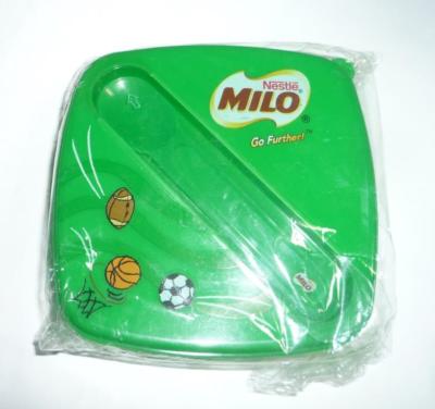 MILO Plastic Kids Sport Breakfast LUNCH BOX & SPOON NESTLE Green Malaysia 2010