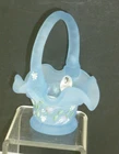FENTON - Hand Painted Basket - Pam Hayhurst - Excellent - Paper Label