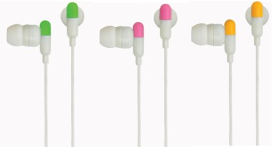QTX Sound EP9 In-Ear Stereo Ohrhörer 3,5mm Klinke Pink Grün Gelb
