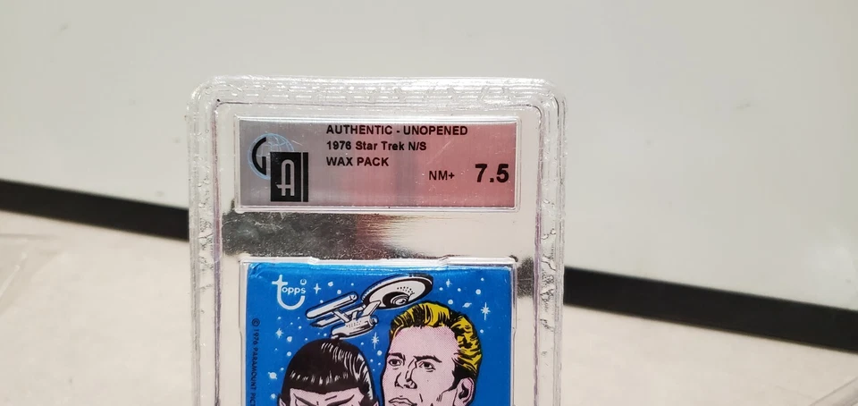 1976 年 STAR TREK 未开封蜡包 GA 7.5 T2923 — 第 2/4 张图片