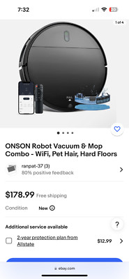 Robot Vacuum Cleaner, 2 in 1 Robot Vacuum and Mop Combo, With WIFI For Cleaning