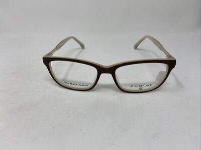 LUNAR VISION LUKE BRADLEY CALLISTA BROWN 49/16/140 FLEX HINGE EYEGLASSES :I23
