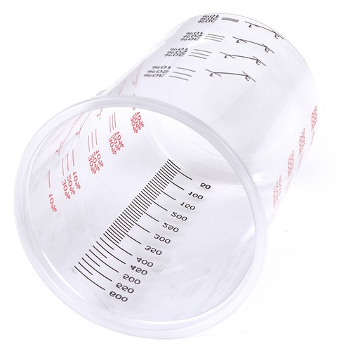 Calibrated Plastic Paint Mixing Cups/Pots 600cc MHP (FAST DISPATCH) y~*e - Picture 7 of 10