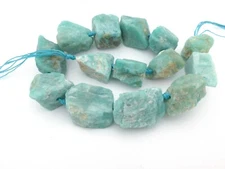 gemstome uncut raw chunky nuggets for jewelry pendant, 2.8mm big hole beads