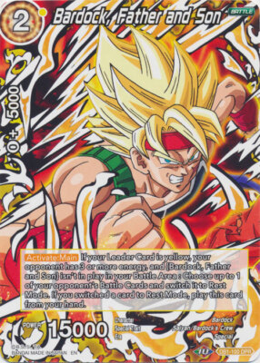 Dragon Ball Super Card DB1-100 DPR Bardock, Vater und Sohn Near Mint