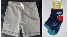 Circo Socks With Grippers 4T-5T  Little Co. Lauren Conrad Grey Shorts 4T