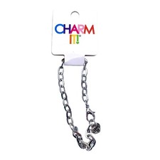 Charm-It Charm Bracelet Choice of Pink Silver Tone Suite Life NOS