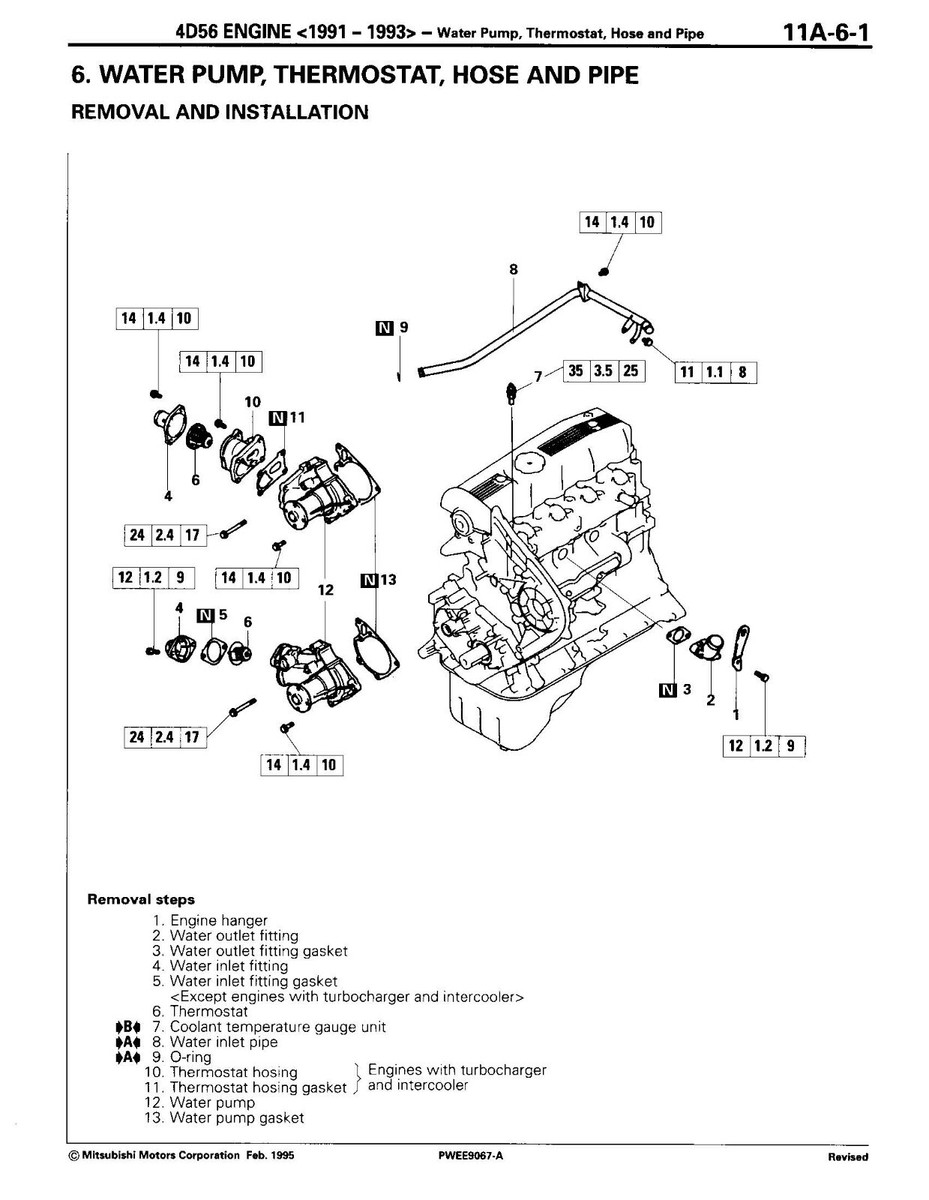 MITSUBISHI CYCLONE 4D5 ENGINE 　整備解説書 MITSUBISHI CYCLONE 4D5 ENGINE 整備解説書 - メルカリ