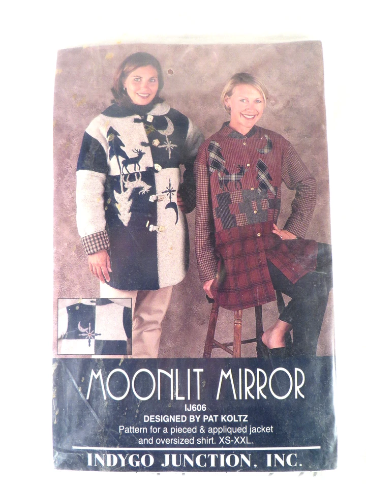 Moonlit Mirror Pattern Appliqued Jacket Photo Instructions Sewing #IJ606 - Image 2 of 4