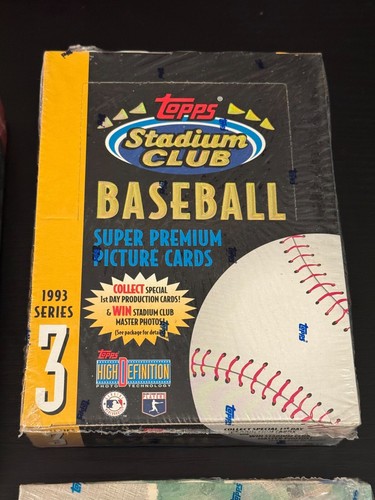 (4) 1993-1994 Baseball Sealed Wax Box lot, Bowman, Stadium Club, *SEWALL-SD* - Picture 5 of 7