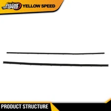 Tailgate Tail Gate Window Sweep Weatherstrip Seal Set Fit For 78-96 Ford Bronco