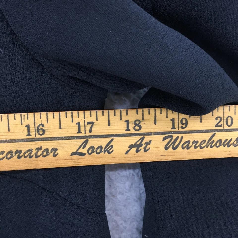 Платье Nicole Miller с длинным рукавом женское 6 черное черное с круглым вырезом сзади на молнии повседневное - Изображение 4 из 4