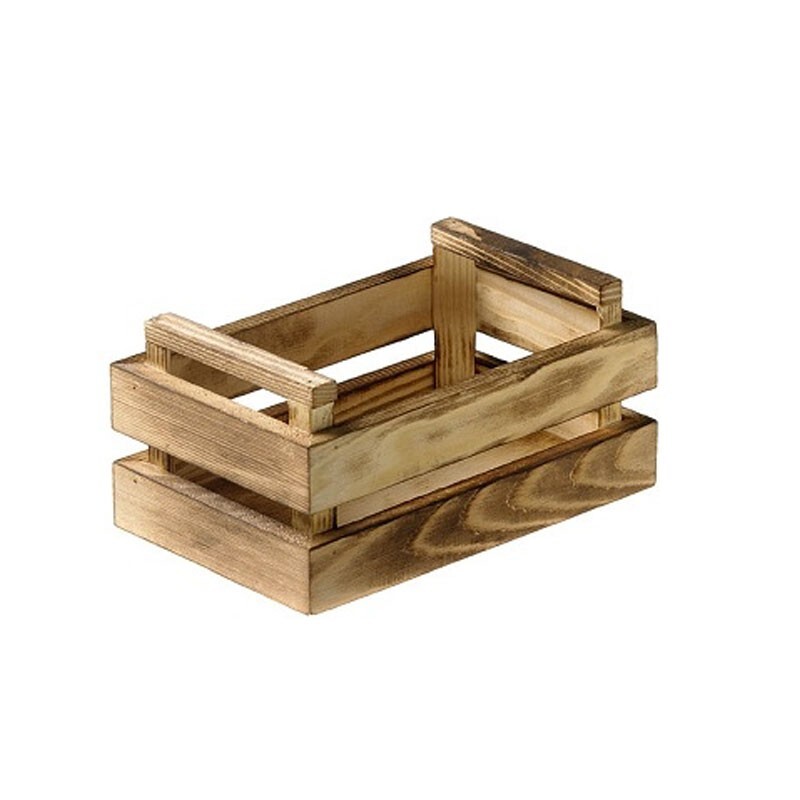 Jardinera Fruta Mini Rectangular de Madera 13 , 5x8, 5x6, 7 CM Leone