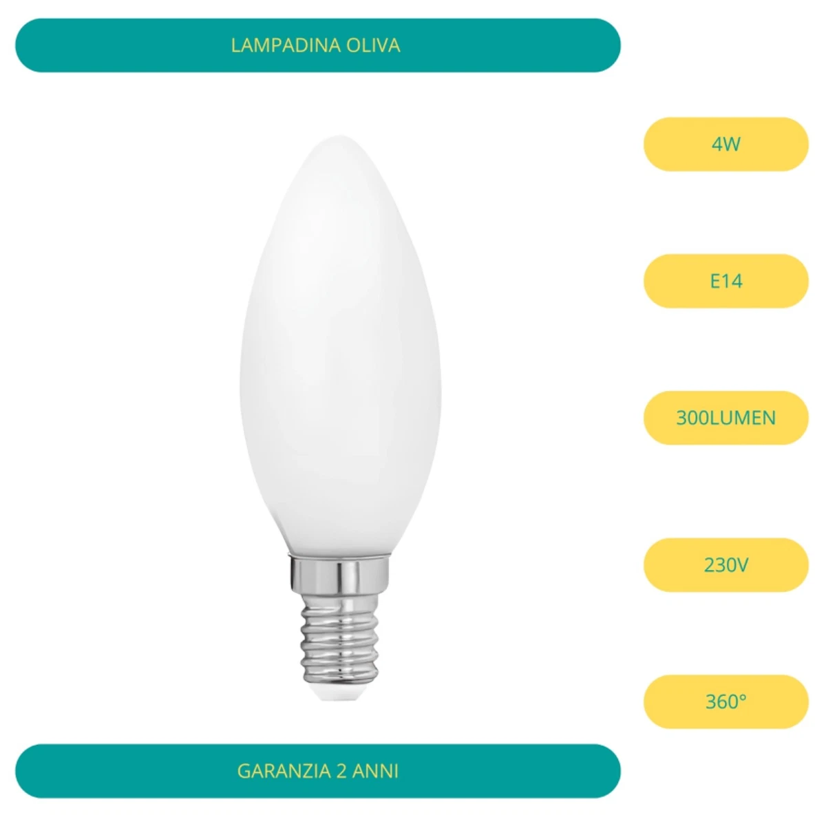 12x 6W (=40W) GLS BC B22 Lampadina LED Lampada, 6500K Luce Bianca 470Lm Maxim