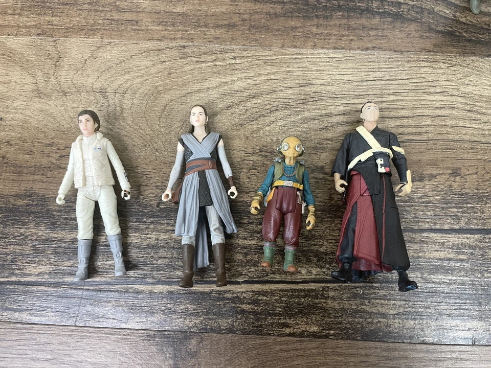 Lote de figuras Star Wars años 90 Leia Kessel Malibu's Kyle Lando Hux Rey Maul Kanata Foto 2 de 4