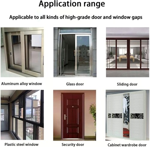 33 Ft Gray Self-Adhesive Soundproofing Weather Stripping for Doors and Windows - Picture 5 of 25