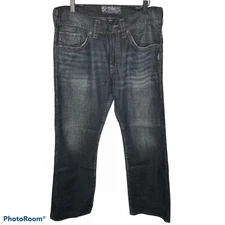 Silver Jeans Zac Flap 32x30 Men’s Relaxed Fit Bootcut Leg Jeans Thick Stitching