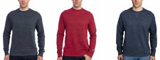 Champion Men's Textured French Terry Crew Neck Sweatshirt