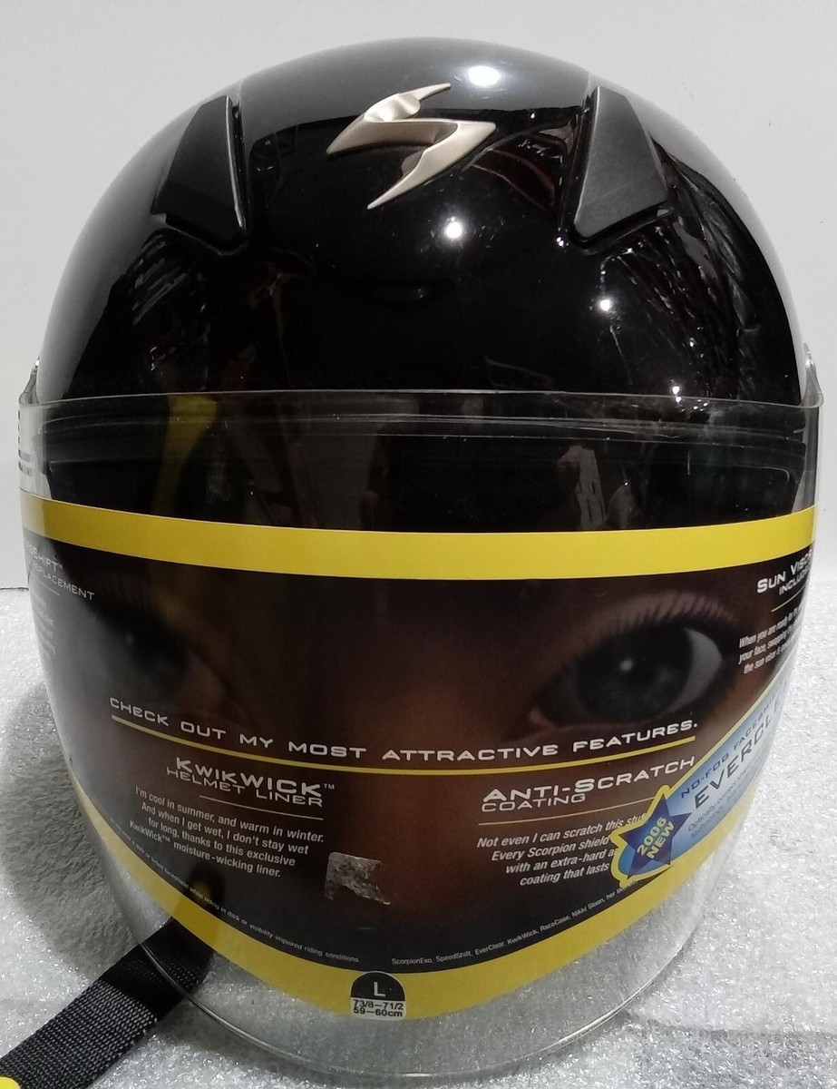 scorpion exo 200 helmet EXO-R420 Full Face Lone Star Black/Gold 3X Apex Eclipse Full Face Helmet is part of the new APEX Series from ScorpionEXO motorcycle helmets Scorpion EXO Helmets 200-4916