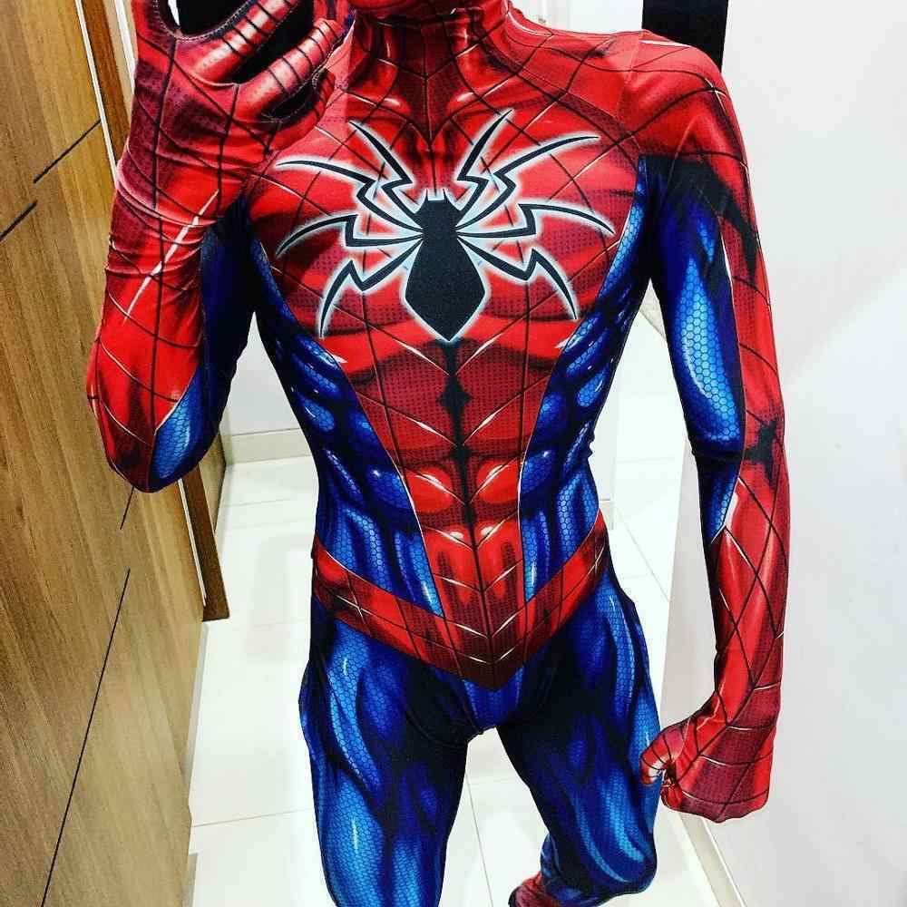 Fantasia Homem-Aranha Traje Spider Armor Mk 4 Cosplay (Adulto