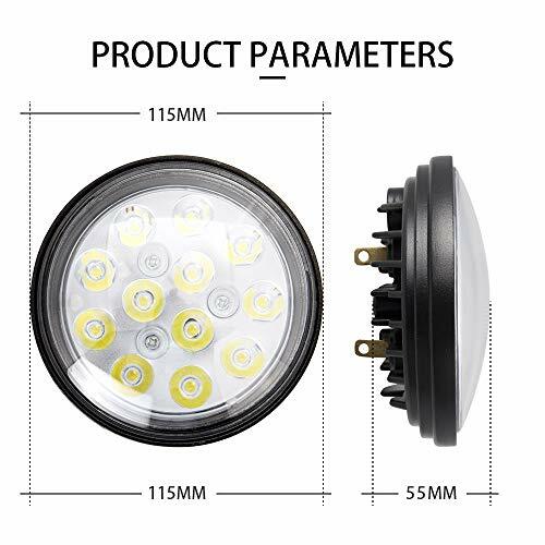 LED Round PAR36 4-1/2" Aviation Grade Aircraft Landing Light Tractor Work Light - Picture 6 of 15