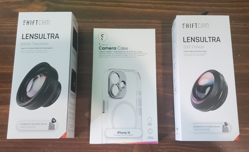 Ends 6/30 11AMPST SHIFTCAM S Mount iPhone 16 + 60mm Telephoto + 200 Fisheye Lens